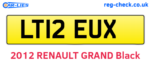 LT12EUX are the vehicle registration plates.