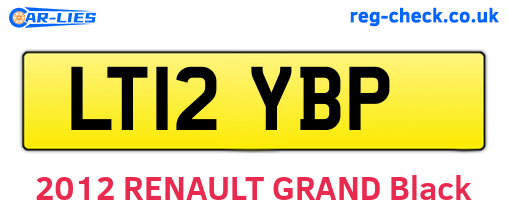 LT12YBP are the vehicle registration plates.