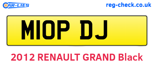 M10PDJ are the vehicle registration plates.