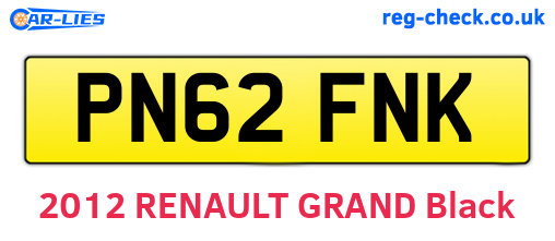 PN62FNK are the vehicle registration plates.
