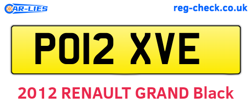 PO12XVE are the vehicle registration plates.
