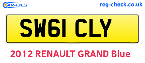 SW61CLY are the vehicle registration plates.