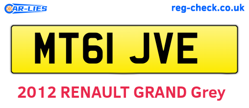 MT61JVE are the vehicle registration plates.