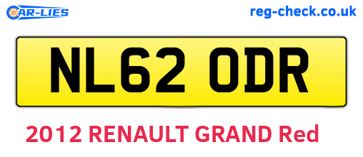 NL62ODR are the vehicle registration plates.