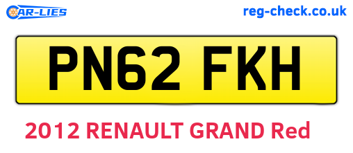 PN62FKH are the vehicle registration plates.