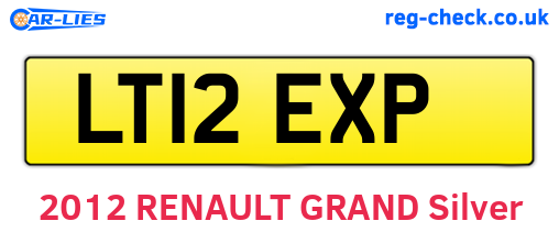 LT12EXP are the vehicle registration plates.