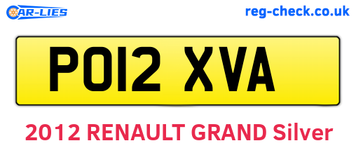 PO12XVA are the vehicle registration plates.