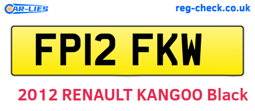 FP12FKW are the vehicle registration plates.