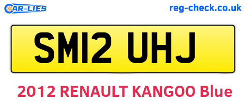 SM12UHJ are the vehicle registration plates.