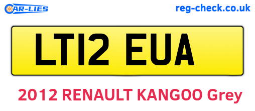 LT12EUA are the vehicle registration plates.