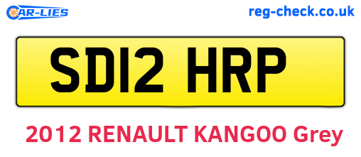 SD12HRP are the vehicle registration plates.