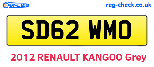 SD62WMO are the vehicle registration plates.