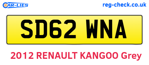 SD62WNA are the vehicle registration plates.