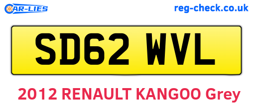 SD62WVL are the vehicle registration plates.