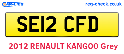 SE12CFD are the vehicle registration plates.