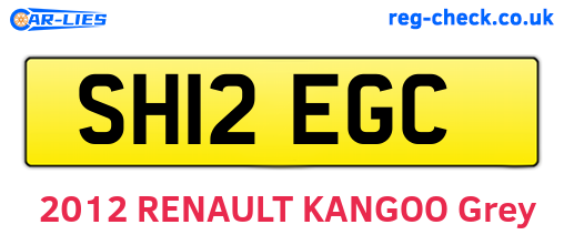 SH12EGC are the vehicle registration plates.