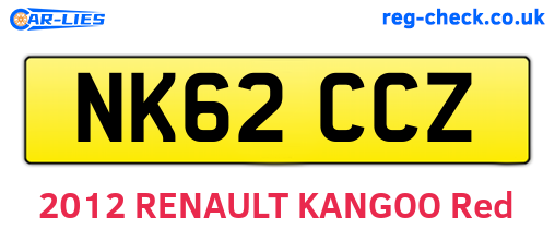 NK62CCZ are the vehicle registration plates.