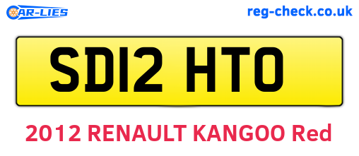 SD12HTO are the vehicle registration plates.