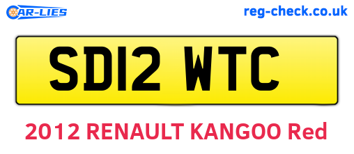 SD12WTC are the vehicle registration plates.