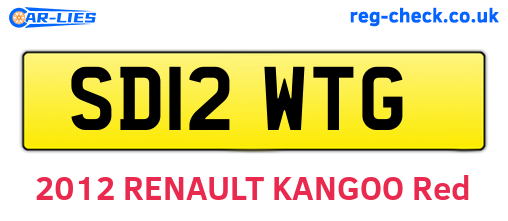 SD12WTG are the vehicle registration plates.