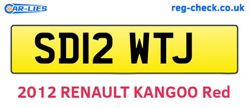 SD12WTJ are the vehicle registration plates.