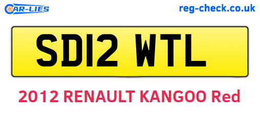 SD12WTL are the vehicle registration plates.