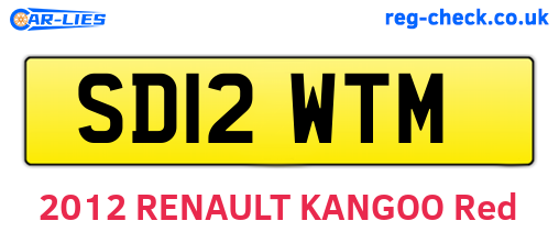 SD12WTM are the vehicle registration plates.