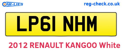 LP61NHM are the vehicle registration plates.