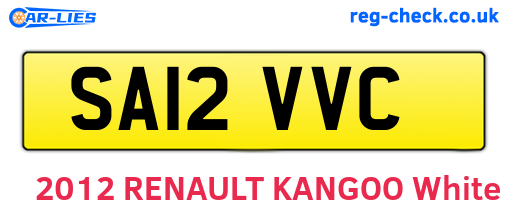 SA12VVC are the vehicle registration plates.