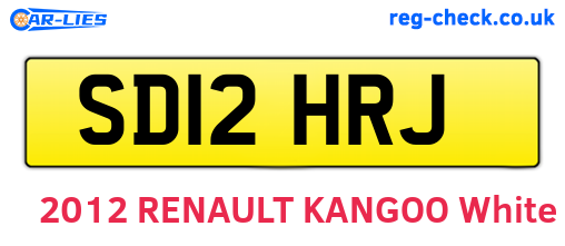 SD12HRJ are the vehicle registration plates.