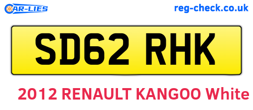 SD62RHK are the vehicle registration plates.
