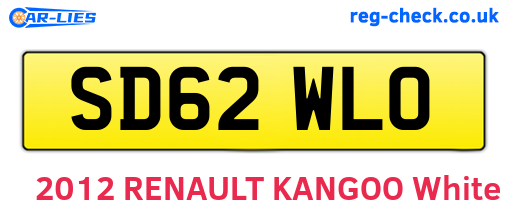 SD62WLO are the vehicle registration plates.