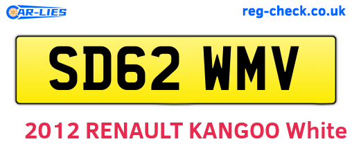 SD62WMV are the vehicle registration plates.
