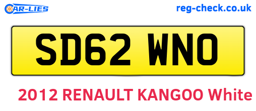 SD62WNO are the vehicle registration plates.