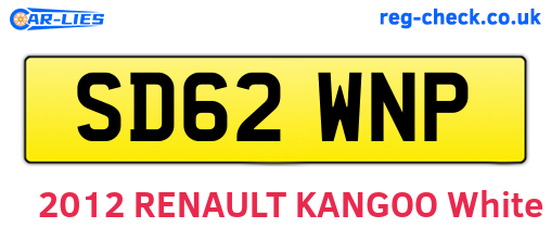 SD62WNP are the vehicle registration plates.