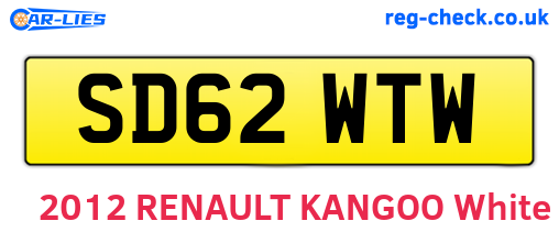 SD62WTW are the vehicle registration plates.