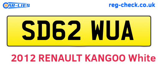 SD62WUA are the vehicle registration plates.