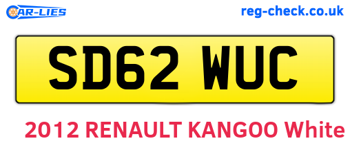 SD62WUC are the vehicle registration plates.