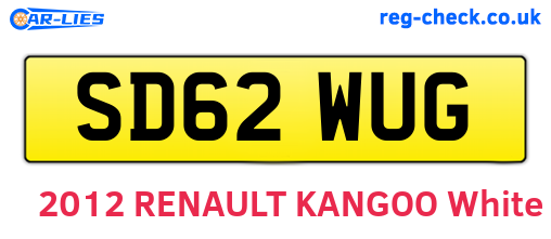 SD62WUG are the vehicle registration plates.