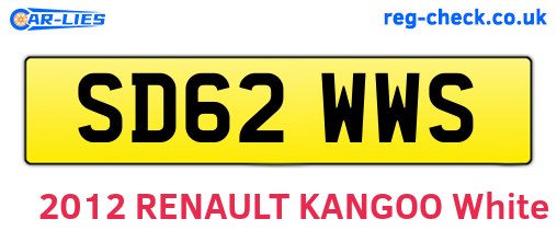 SD62WWS are the vehicle registration plates.