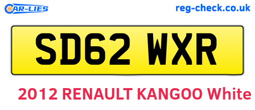 SD62WXR are the vehicle registration plates.