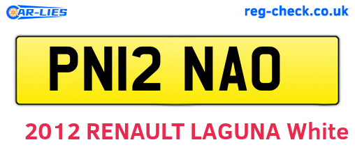 PN12NAO are the vehicle registration plates.