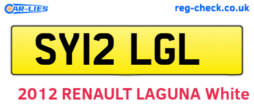 SY12LGL are the vehicle registration plates.