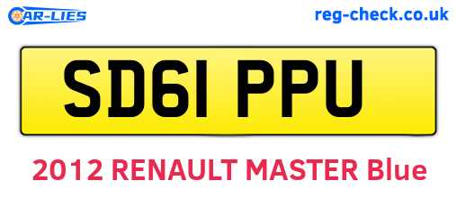 SD61PPU are the vehicle registration plates.
