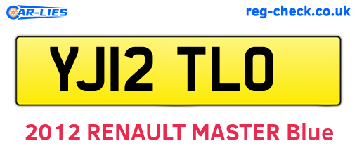 YJ12TLO are the vehicle registration plates.