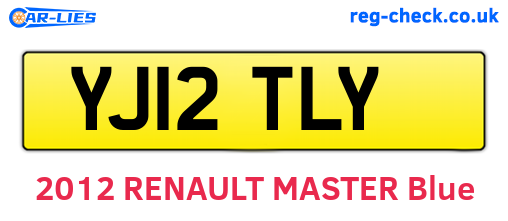 YJ12TLY are the vehicle registration plates.