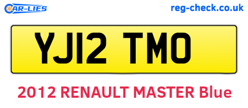 YJ12TMO are the vehicle registration plates.
