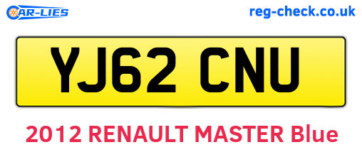 YJ62CNU are the vehicle registration plates.