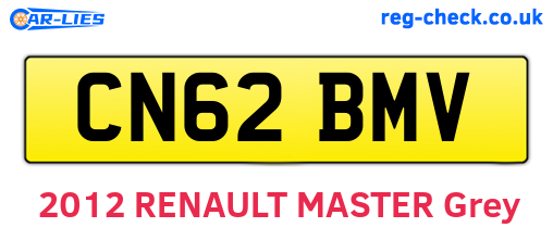 CN62BMV are the vehicle registration plates.