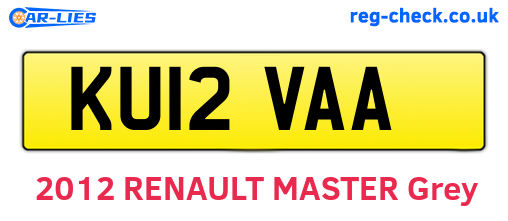 KU12VAA are the vehicle registration plates.